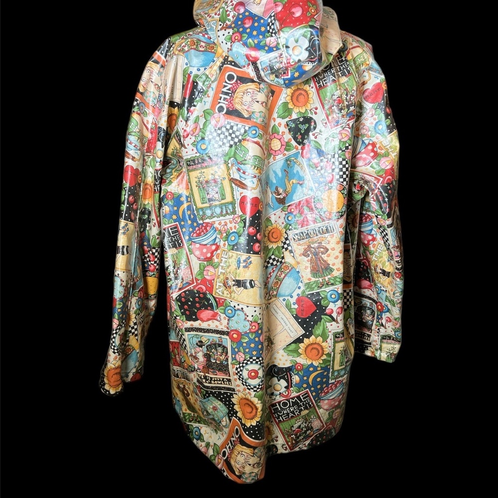 Nordic House Designs - 90's Mary Engelbreit Style - Rain Slicker - Size OSFM - Picture 4 of 10